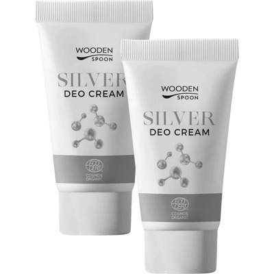 Wooden Spoon Silver deo cream 2x40 ml