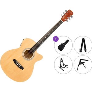 Pasadena PGC-10E Premium SET Natural Електро-акустична китара Джъмбо