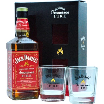 Jack Daniel´s Fire 35% 0,7 l (darčekové balenie 2 poháre)