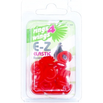 E-Z Elastic Ring Kroužky 8 mm červené 50ks