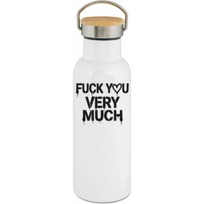 123TRIKO termoska Fuck You Very Much, černý tisk 500 ml