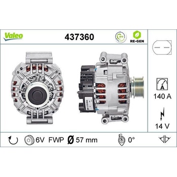 Generátor VALEO 437360