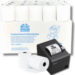 Double Dragon 80x80mm Premium Thermal Paper Cash Receipt Roll for EPOS Printer POS Terminal Cash Register [Pack of 60] - 60-80-80 (60-80-80)