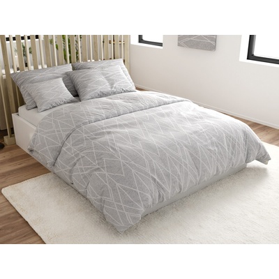 Textilomanie obliečky z renforcé bavlny GRAY STRIPES sivé 70x90 140x200