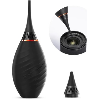 K& F Concept Помпа за обдухване New Edition с два размера гумени накрайници