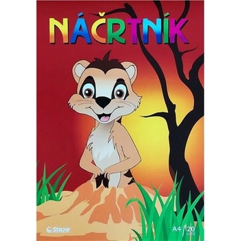 STEPA náčrtník A4, 20 listov, 80 g/m2
