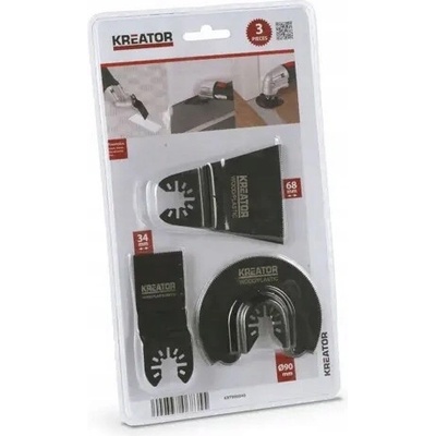 Sada příslušenství Kreator KRT990040 pro oscilační brusky 3ks