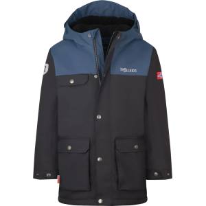 TROLLKIDS Детско яке парка Trollkids Kid's Gudvangen Jacket Parka - Black / Mystic Blue - размер 92 (EU) (703-2829-0811)