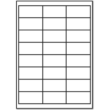 CDRmarket Самозалепващи етикети 64, 6 x 33, 8 mm, 24 етикети A4, 100 листа (R0ECO.5853A, 227014)