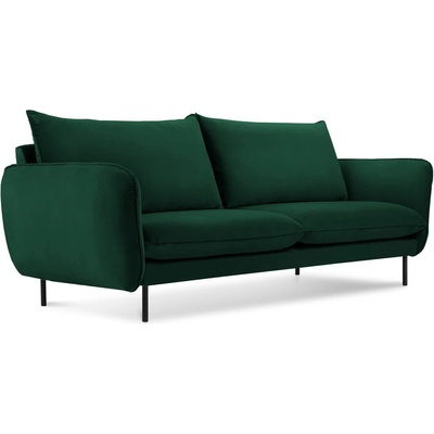 Cosmopolitan Design zamatová pohovka 160 cm Vienna tmavo zelená