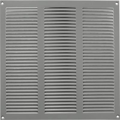 Ventishop KVMs 300x300 kovová hranatá větrací mřížka se síťkou, šedá