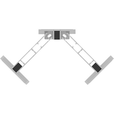 Carmen Повдигаща рамка за регулируемо ъглово бюро Carmen CR-223 C - сива (3510066_1)