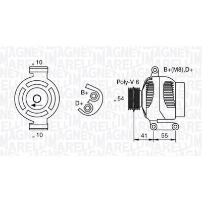 Alternátor MAGNETI MARELLI 063377028010