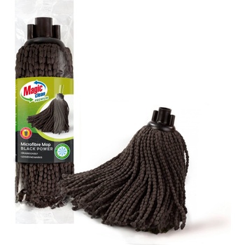 MAGIC CLEAN PREMIUM бърсалка за под, Микрофибър, Резба: Конус, Black Power, 140гр