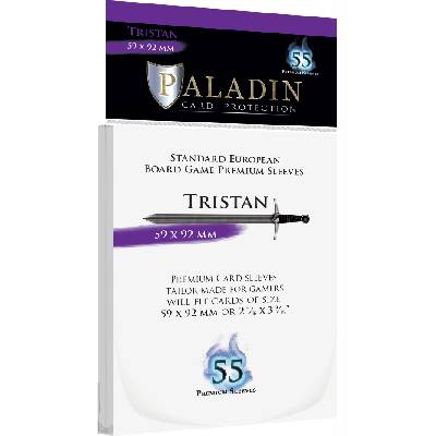 Протектори за карти Paladin Card Protection - Tristan, 59 x 92 mm (55 бр. ) (PALTRICLR1)