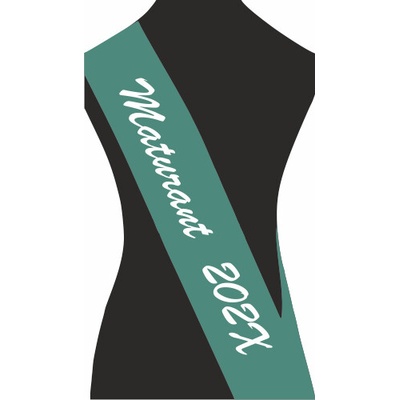 ON-DESIGN Šerpa MATURANT Barva: emerald, Barva potisku: bílá, Fonty písma: Brush Script MT