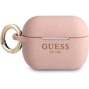 Guess Калъф Guess GUAPSGGEP Glitter за Apple AirPods Pro, розов/силикон (GUE001396)