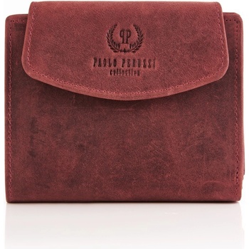 Paolo Peruzzi dámska kožená peňaženka s RFID T 12 HR červená