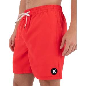 Hurley Бански гащета Hurley Volley Icon Solid 17´´ swimming shorts - Red (Aloha Red)