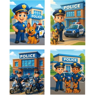 Darčeková taška M s policajným motívom