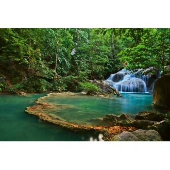 DIMEX ART s. r. o Флизелинов фототапет водопад в тайланд i 375 x 250 см