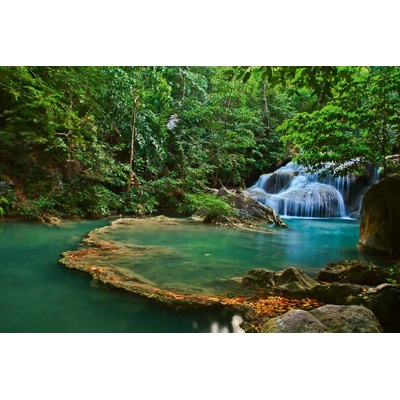 DIMEX ART Флизелинов фототапет водопад в тайланд i 375 x 250 см