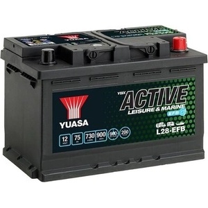 YUASA 75Ah 730A left+ L28-EFB