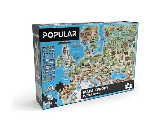 Popular Mapa Evropy 160 dielov