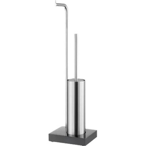 blomus Стойка за тоалетна хартия blomus modo с четка - матиран инокс (blomus 65516)