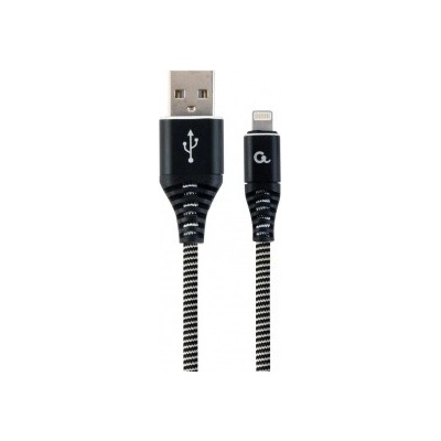 Gembird CC-USB2B-AMCM-2M-BW type-C USB charging and data, 2m, černý/bílý