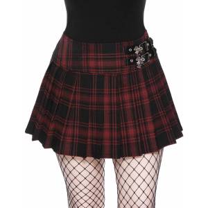 KILLSTAR дамска пола KILLSTAR - Bat Girl - TARTAN - KSRA003478