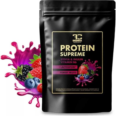 Protein Supreme proteínový nápoj so Steviou, Inulinom a probiotikom LactoSpore lesné ovocie 600 g 20 dávok