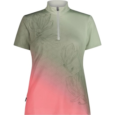 CMP Дамска фланелка с къс ръкав за колоездене Cmp Women's T-Shirt Free Bike Cycling jersey - Pistacchio / Coral - размер 48 (EU) (156-2805-0118)