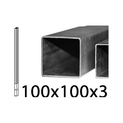 FE sloupek holý k přímému zabetonování, 100x100x3mm 2000 mm (SH-03-2)