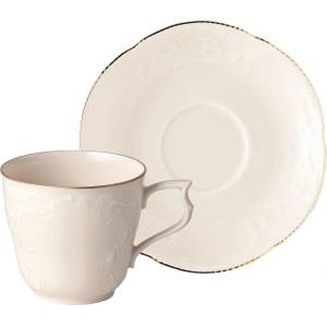 Rosenthal Чаша за кафе Sanssouci Elf Gold с чинийка 210 мл (20480 608648 14742 + 20480 608648 14741)