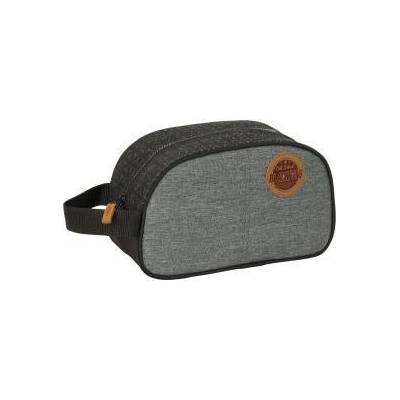 BlackFit8 Пътническа Чантичка BlackFit8 Old school Черен Сив Pециклируем 26 x 15 x 12 cm