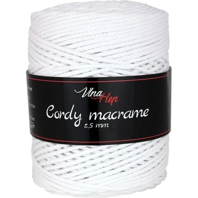 Příze Cordy Macrame 8002 bílá