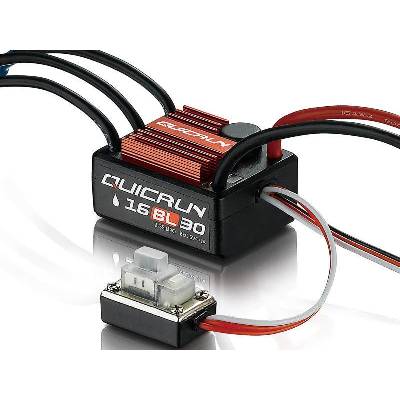 HOBBYWING Контролер безчетков за малки автомодели 1/18 мащаб QuicRun WP16BL30 Brushless ESC 30A for 1: 16 HW30110000 (HW30110000)
