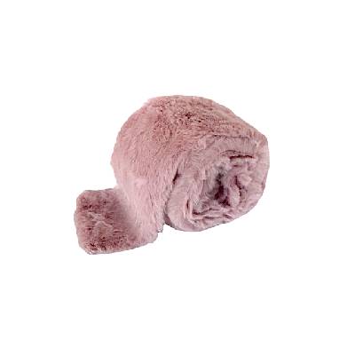 Dekoračná kožušina - stuha 8cm 1,5m - staroružová