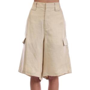 Off White Къси панталони Off White Mens Linen Cargo Shorts - Beige