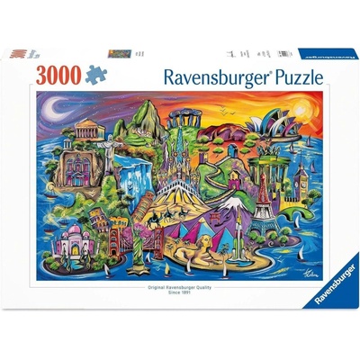 Ravensburger Ostrov památek 3000 dílků