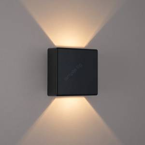 Brilagi - LED външно стенно осветително тяло DOUBLERAY LED/6W/230V черно IP54 (BG3830)