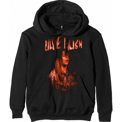 Billie Eilish mikina, Spooky Logo Black – Zboží Dáma