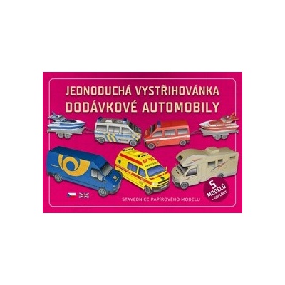 Jednoduchá vystřihovánka dodávkové automobily [Papírenský sortiment]