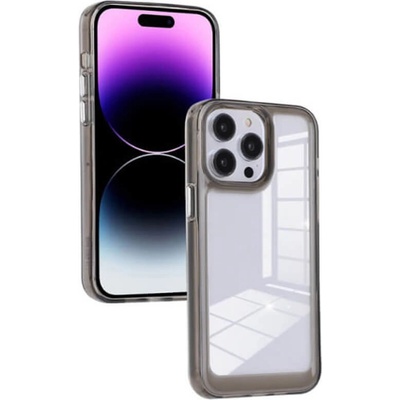 SES Super odolné ochranné silikónové Apple iPhone 13 Pro Max - čierne