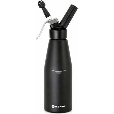 HENDI Šlehačková láhev, Kitchen Line, 0,95L, Černá,
