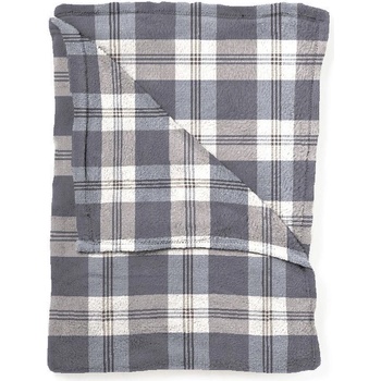 Mistral home Pléd Mistral Home Flannel printed Navy check modrá 150x200