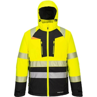 PortWest bunda DX430Hi-Vis třída 2 zimní reflexní Žlutá/černá