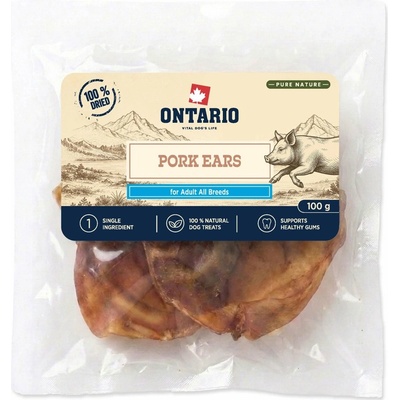 Ontario Pure Nature bravčové uši sušené 100 g