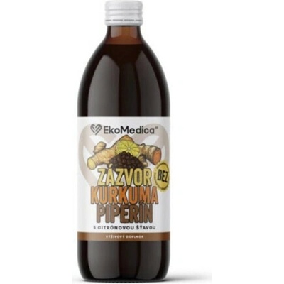 EkoMedica SK ZÁZVOR KURKUMA PIPERÍN nápoj 500 ml